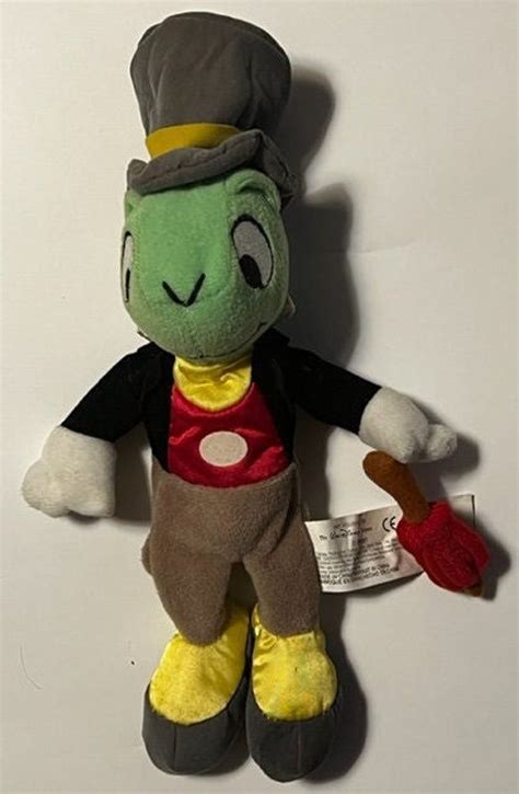 The Disney Store Bean Bag Pinocchio Jiminy Cricket 10 New Without