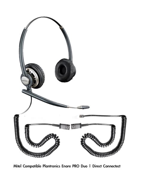 Mitel Compatible Plantronics Encore Pro Direct Connect Mono Wideband