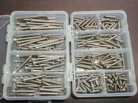 250pcs Ford 8 With 6 Phillips Oval Head Stainless Steel Trim Screws