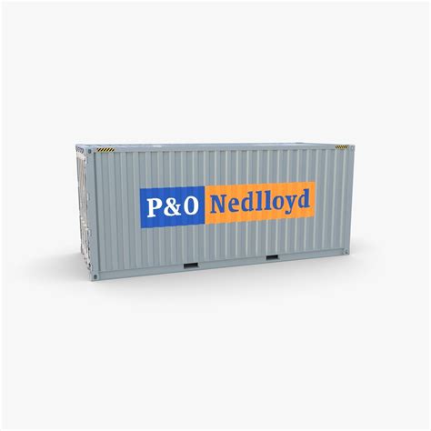 Ft Shipping Container Po Nedlloyd V D Model Cgtrader