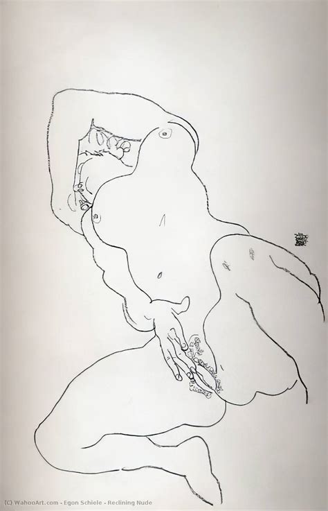 Reclining Nude By Egon Schiele Croatia Reproductions