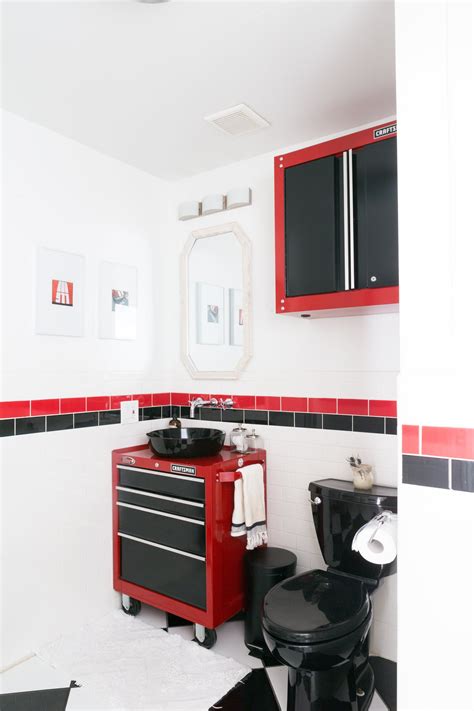 A Totally Transformed Former Auto Garage Turned Hip Home Garage Bathroom Car Shop Bathroom