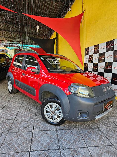 Fiat Uno Way V Flex P Manual Vermelho Rr Autom Veis Loja