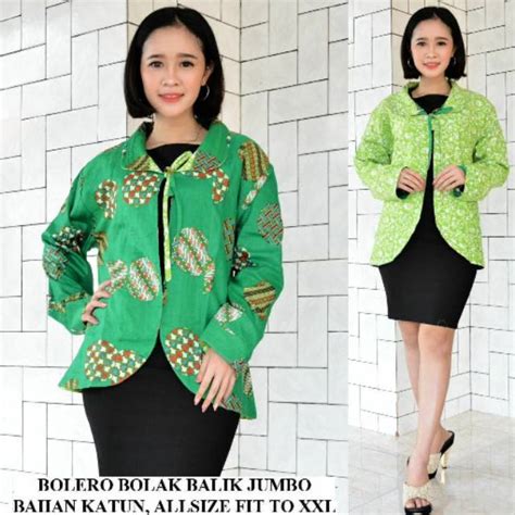 Jual Blazer Batik Murah Bolero Bolak Balik Terbaru Outerwear Batik