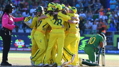 Womens T20 World Cup Final Australia Beat South Africa By 19 Runs To