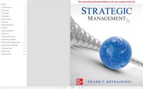 Strategic Management 5th Edition By Frank Rothaermel Ebook