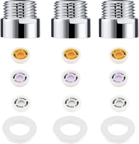 12 Pieces Flow Restrictor Shower Set 1/2 Inch Water Saver for Shower