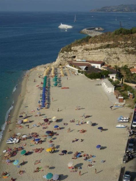 Blick Von Tropea Auf Stra Le Roccette Mare Beach Hotel