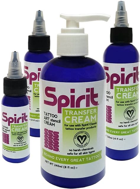 Spirit Tattoo Stencil Transfer Crème Blauw 120ml Premium Quality