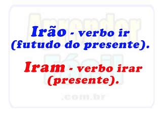 Vocês Irão Ou Vão - Irão ou iram: qual o correto?