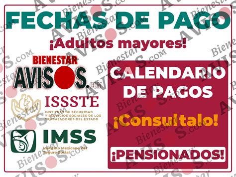 ≫ Cambios En Las Fechas De Pago De Pensión Imss E Issste Para El Mes De