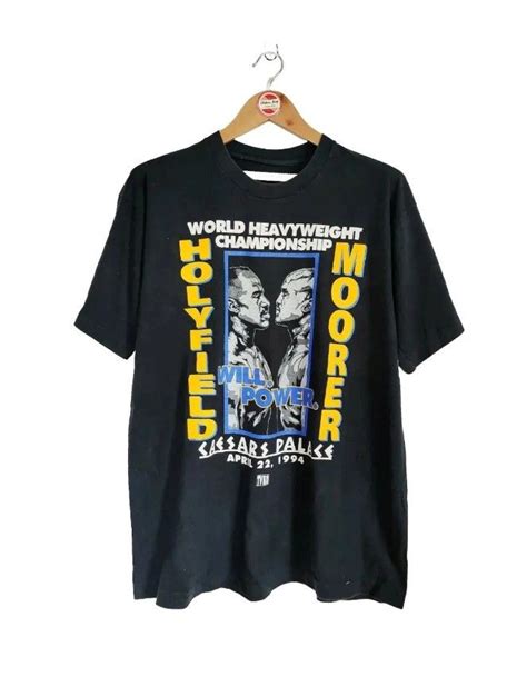 Vintage Vintage Evander Holyfield vs Michael Moorer 90's t-shirt | Grailed