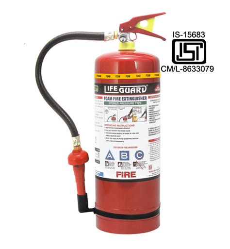 Carbon Steel Lifeguard Mechanical Foam Fire Extinguisher Capacity 9