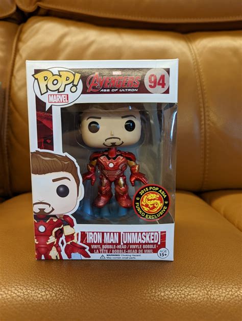 Funko Pop Marvel Avengers Age Of Ultron Iron Man Unmasked Hobbies