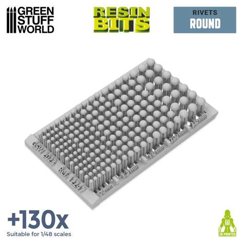 Hobby Micro Rivets Miniature Rivets Round Gsw