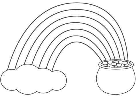 Printable Rainbow Coloring Page