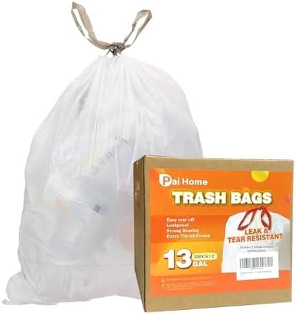 Amazon Amazon Basics Flextra Tall Kitchen Drawstring Trash Bags