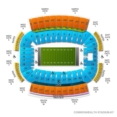 Commonwealth Stadium Ky Seating Chart Vivid Seats