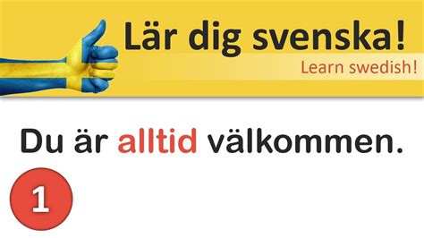 L R Dig Svenska S Fort Som M Jligt Youtube