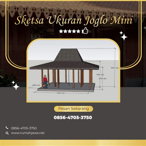 Sketsa Ukuran Joglo Mini Jual Joglo Jual Joglo Jati Jual Joglo