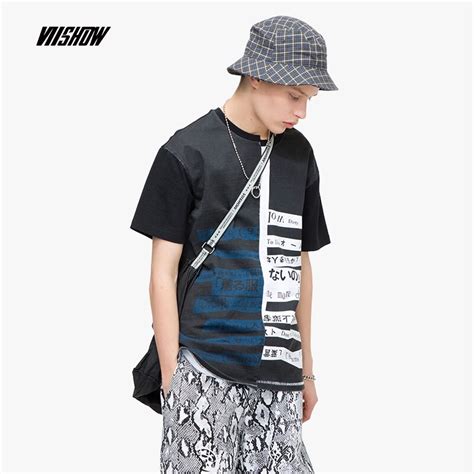 Viishow 2019 Summer New Short Sleeved T Shirt Men Printed Round Neck Casual Top Youth Mens