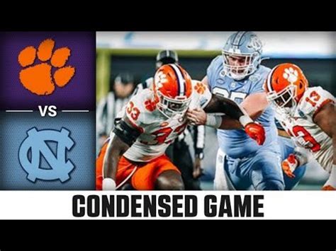 Clemson Vs North Carolina Condensed Game 2022 ACC Football YouTube