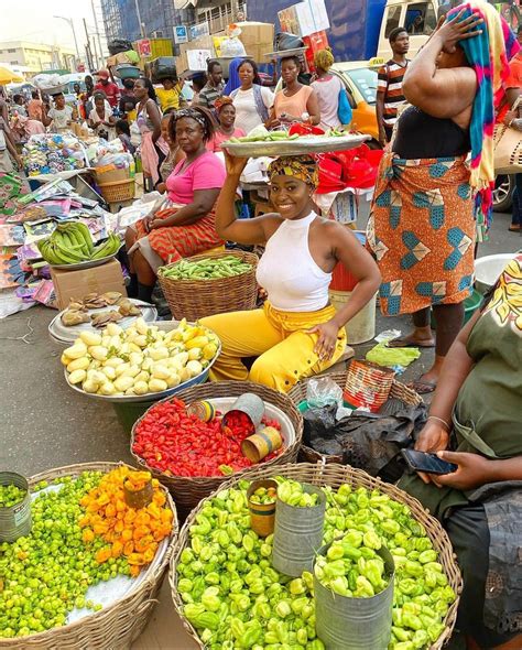 Makola Market Accra Ghana One Of African Food Network