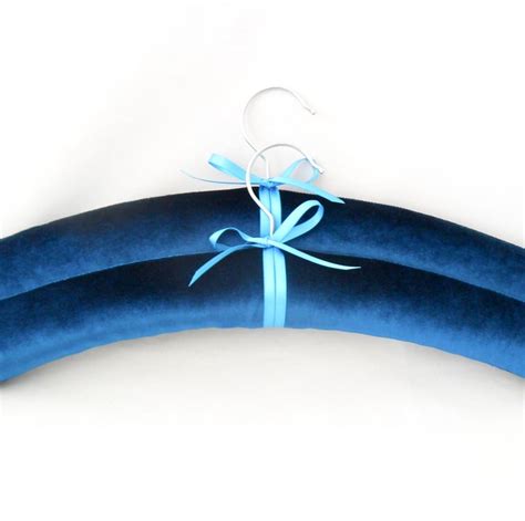 Teal Padded Coat Hangers Folksy