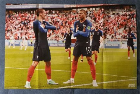 POSTER KYLIAN MBAPPE Antoine Griezmann Paul Pogba Champion Du Monde