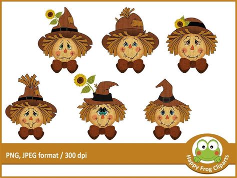 Printable Scarecrow Face Clipart