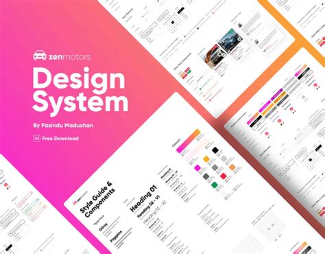 Free Design System Kit Adobe XD Free Website Xd File