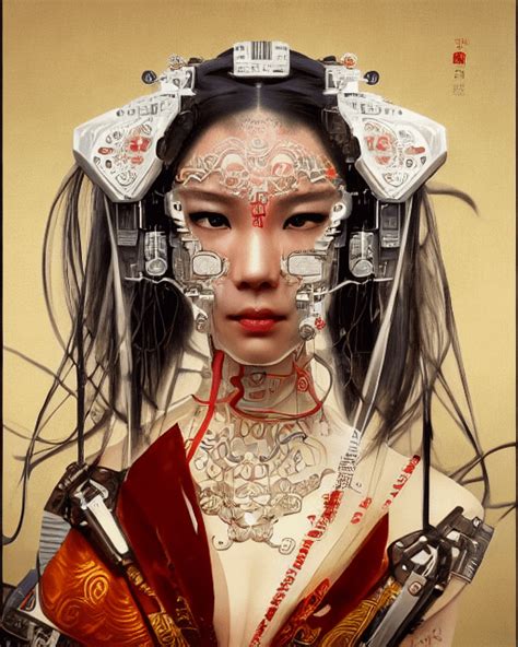 Chinese Opera Cyborg Made With Starryai Rstarryai