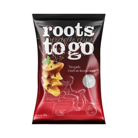 Roots To Go Chips De Batata Doce Teriyaki 45g Loja All Natural Food