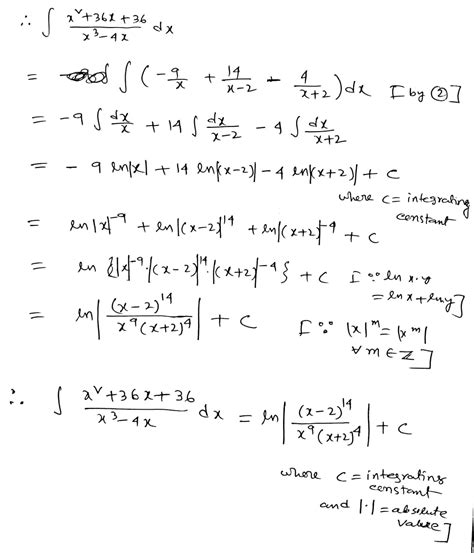 Solved Use Partial Fractions To Find The Indefinite Integral Remember To Course Hero