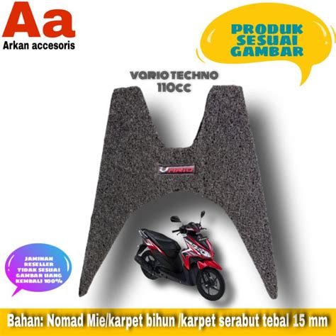 Jual Karpet Motor Vario Techno 110cc Tahun 2009 2013 Karpet Alas Kaki