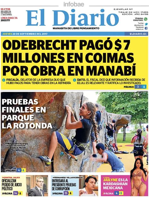 El Diario Ecuador Jueves 28 De Septiembre De 2017 Infobae