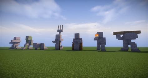 09 Minecraft Small Statues For Worlds Easy To Build Minecraft Images Easy Minecraft Houses