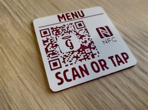 NFC 50mm Square QR Code Custom Laser Engraved Self Adhesive Etsy