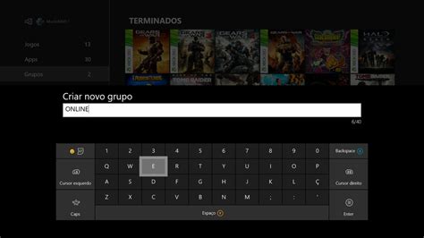 Xbox One como usar a nova função Grupos para organizar games e apps