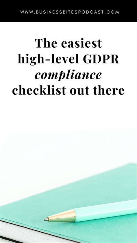 61 The Easiest High Level Gdpr Compliance Checklist Out There Gdpr Compliance Checklist