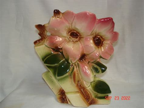 Antique Mccoy Pottery Planter Vase Magnolia Flower Antique Price