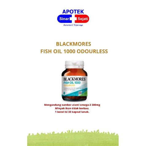 Jual Blackmores Odourless Fish Oil Kapsul Shopee Indonesia