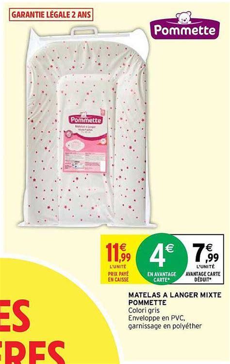 Promo Matelas Langer Mixte Pommette Chez Intermarch Hyper