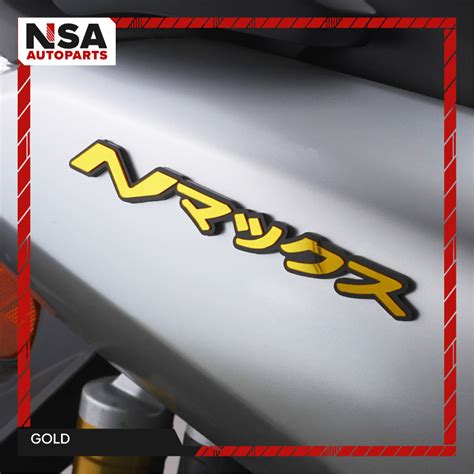 Nmax Emblem Logo Nmax Japan 3d 2pcs Not Sticker Or Sticker Embossed