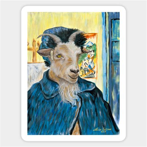 Vincent Van Goat Vincent Van Gogh Sticker Teepublic