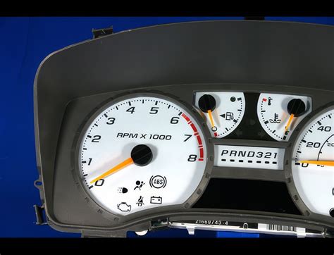 2004 2011 Chevrolet Colorado METRIC KPH KMH White Face Gauges