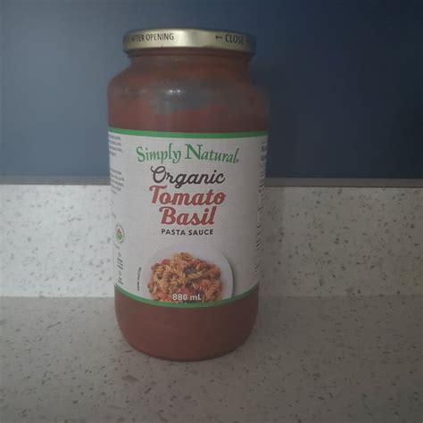 Simply Natural Organic Tomato Basil Pasta Sauce Review Abillion