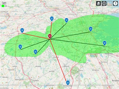 Visualize Antenna Coverage Map and Communication Links