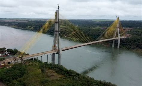 Ponte Da Integração Em Foz Do Iguaçu Tem 955 Das Obras Concluídas