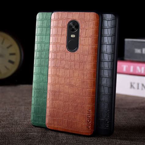 Case For Xiaomi Redmi Note X Plus Funda Crocodile Pattern Leather